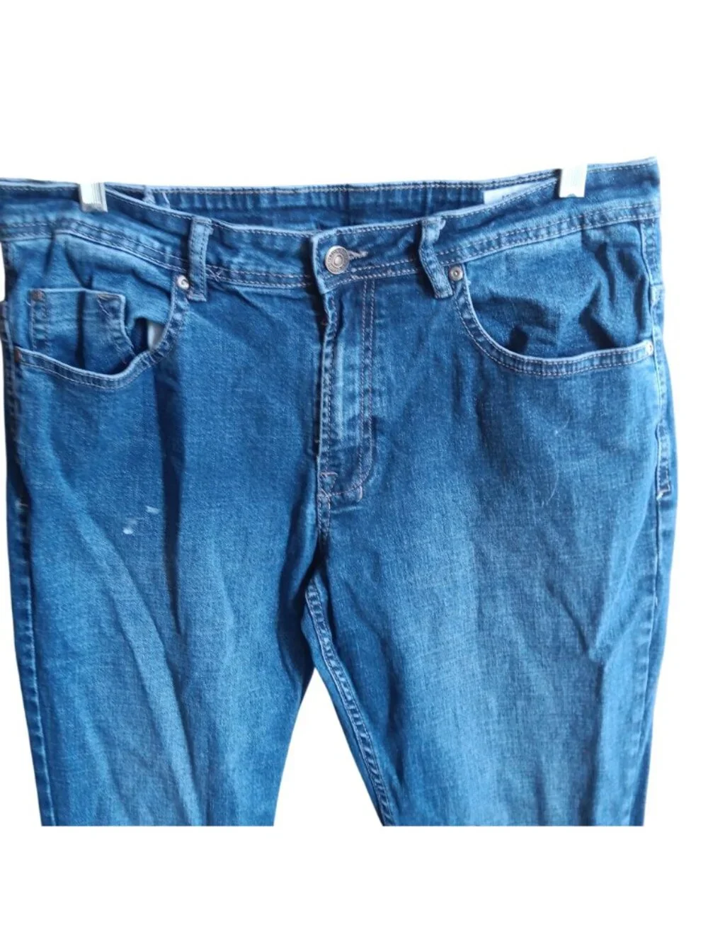 Buffalo David Bitton Jackson-X Straight Stretch Mens Jeans Size 36x34 Blue Denim